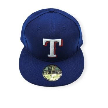 New Era Texas Rangers 59Fifty Basic Blue Fitted Hat Cap Size 7 3/4