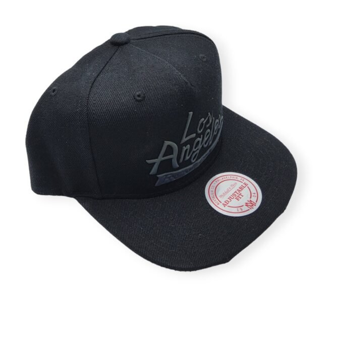Mitchell & Ness Los Angeles Football Iridescent Script Adjustable Snapback Hat Cap