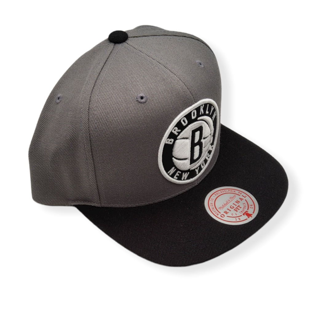 Mitchell & Ness Brooklyn Nets Wool 2 Tone Adjustable Snapback Hat Cap