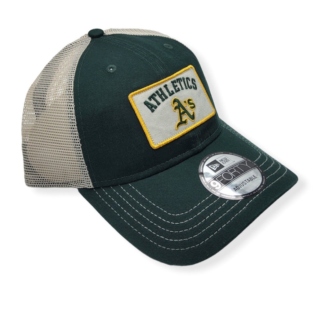 New Era Oakland Athletics 9Forty Trucker B1 Adjustable Snapback Hat Cap