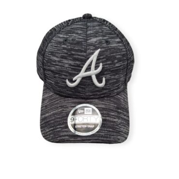 New Era Atlanta Braves 9Forty Stretch Snap Tech B1 Gray Adjustable Snapback Hat Cap