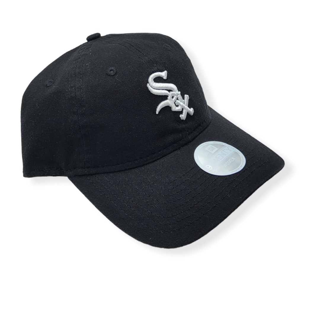 New Era Chicago White Sox 9Twenty Women's Core Classic Twill Black Adjustable Strap Hat Cap