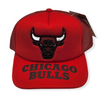 Mitchell & Ness Chicago Bulls Puff the Magic Trucker Red Adjustable Snapback Hat Cap