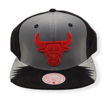 Mitchell & Ness Chicago Bulls Day 5 Grey/Black Hardwood Classics Adjustable Snapback Hat Cap