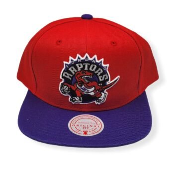 Mitchell & Ness Toronto Raptors Core Basic Hardwood Classics Red/Purple Adjustable Snapback Hat Cap