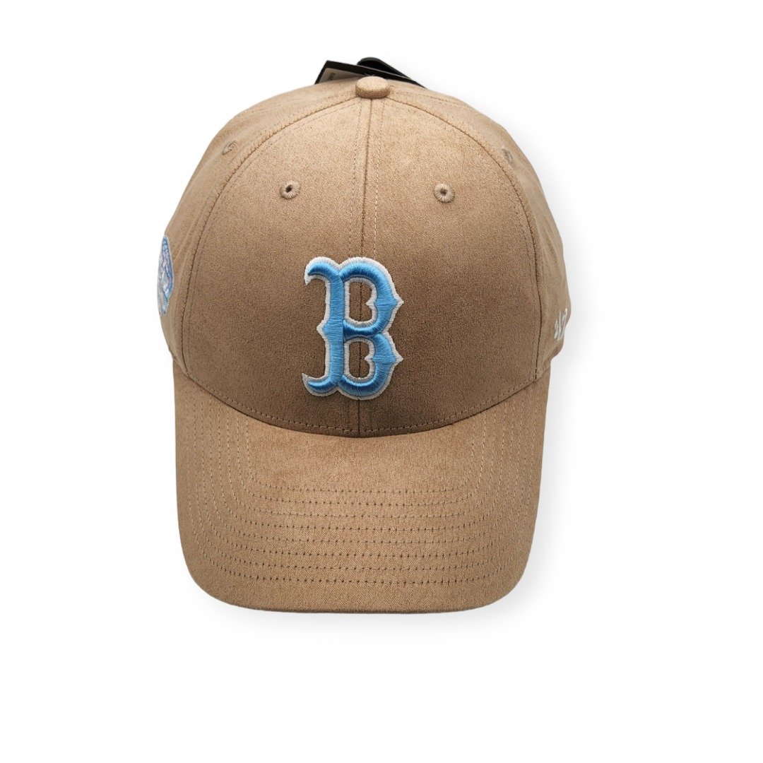 '47 Boston Red Sox MVP Cooperstown 2004 World Series Ballpark Suede Khaki/Blue Under Adjustable Snapback Hat Cap