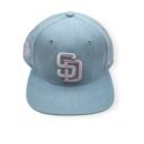 '47 San Diego Padres Captain Cooperstown 2016 All Star Game Ballpark Suede Columbia Blue Adjustable Snapback Hat Cap