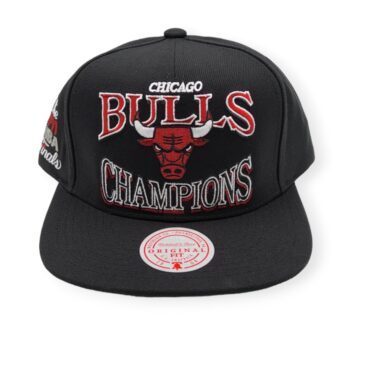 Mitchell & Ness Chicago Bulls Champions Era 1991 Finals Black Adjustable Snapback Hat Cap
