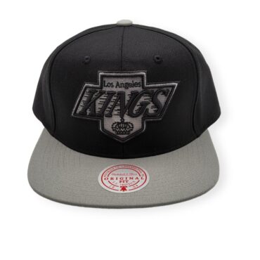 Mitchell & Ness Los Angeles Kings Team 2 Tone 2.0 Black/Gray Adjustable Snapback Hat Cap