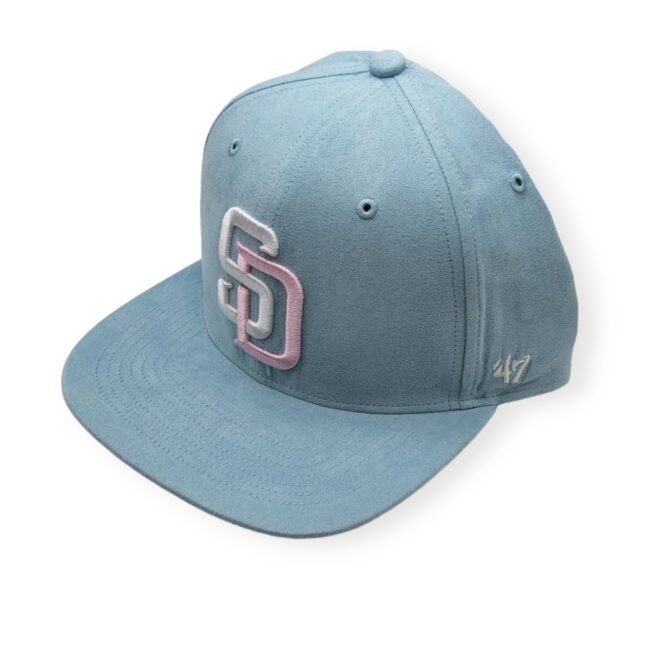 '47 San Diego Padres Captain Cooperstown 2016 All Star Game Ballpark Suede Columbia Blue Adjustable Snapback Hat Cap