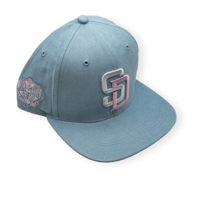 '47 San Diego Padres Captain Cooperstown 2016 All Star Game Ballpark Suede Columbia Blue Adjustable Snapback Hat Cap