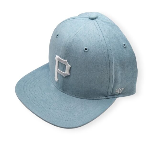 '47 Pittsburgh Pirates Captain Cooperstown 76th World Series Ballpark Suede Columbia Blue Adjustable Snapback Hat Cap