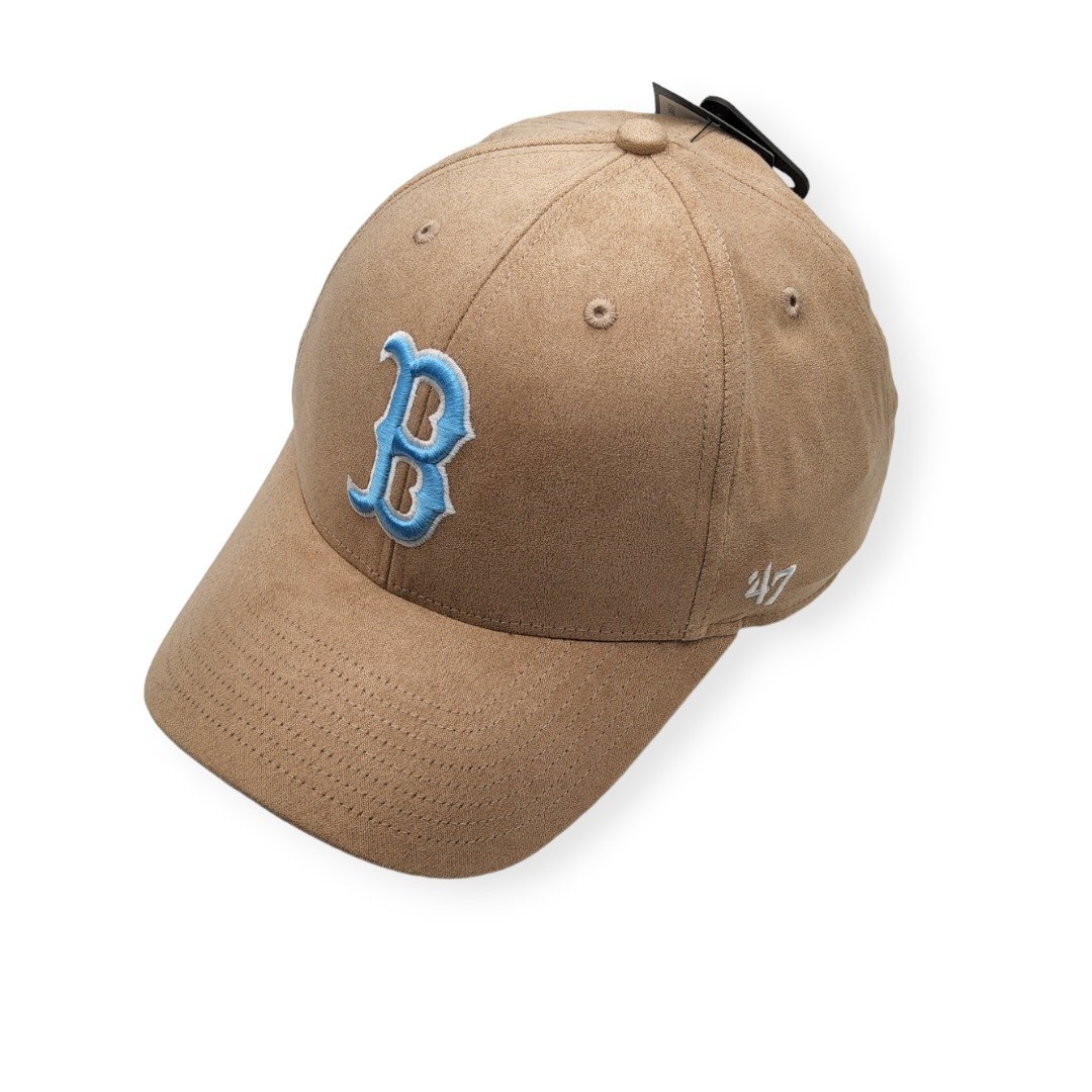 '47 Boston Red Sox MVP Cooperstown 2004 World Series Ballpark Suede Khaki/Blue Under Adjustable Snapback Hat Cap