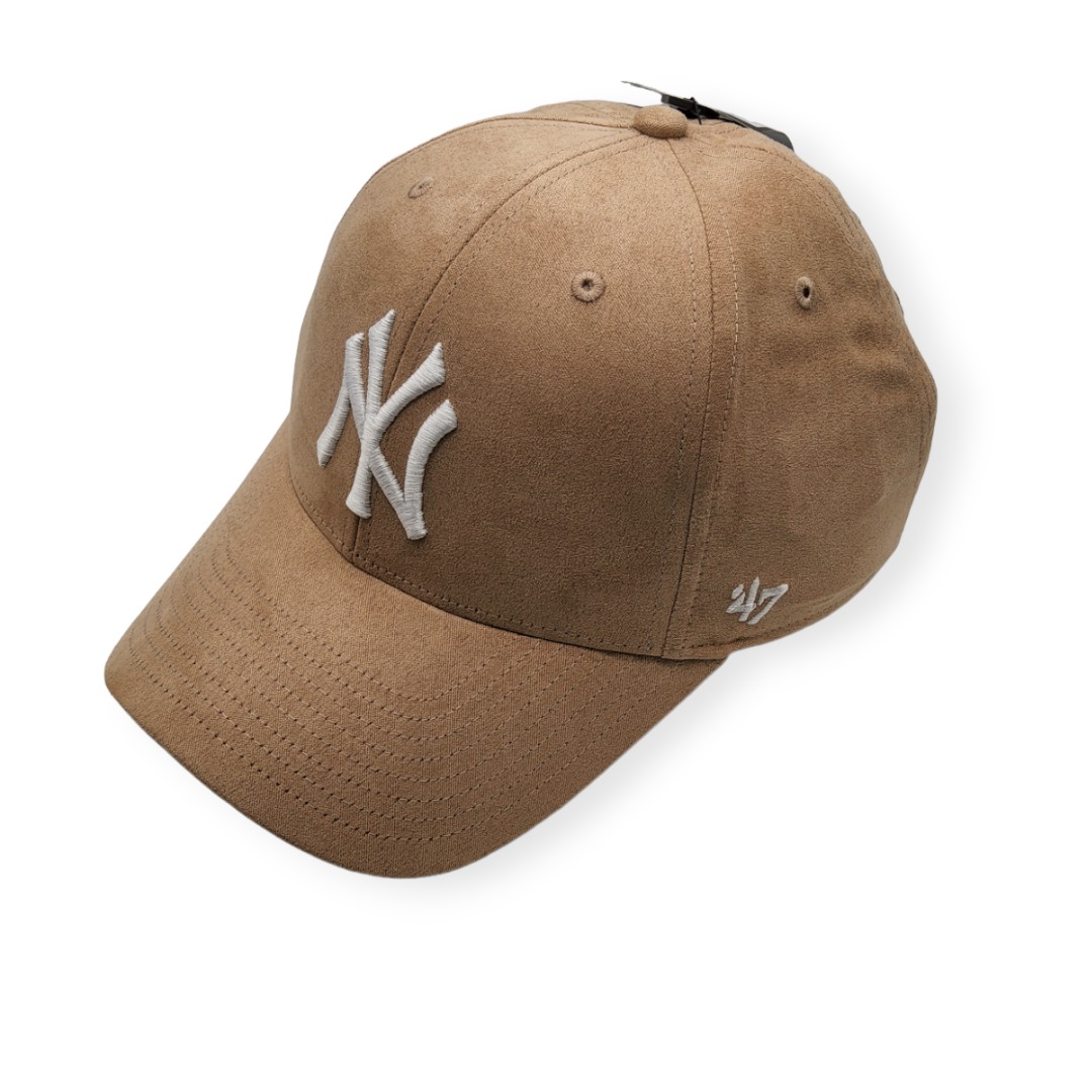'47 New York Yankees MVP Cooperstown 1996 World Series Ballpark Suede Khaki/Blue Under Adjustable Snapback Hat Cap