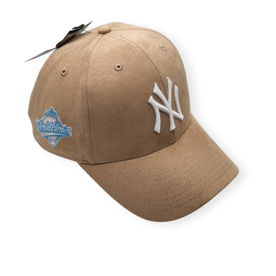 '47 New York Yankees MVP Cooperstown 1996 World Series Ballpark Suede Khaki/Blue Under Adjustable Snapback Hat Cap