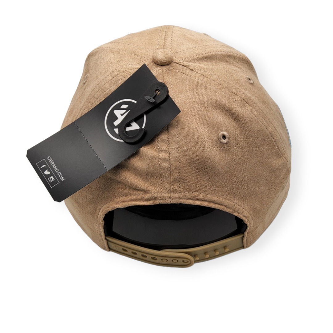 '47 New York Yankees MVP Cooperstown 1996 World Series Ballpark Suede Khaki/Blue Under Adjustable Snapback Hat Cap