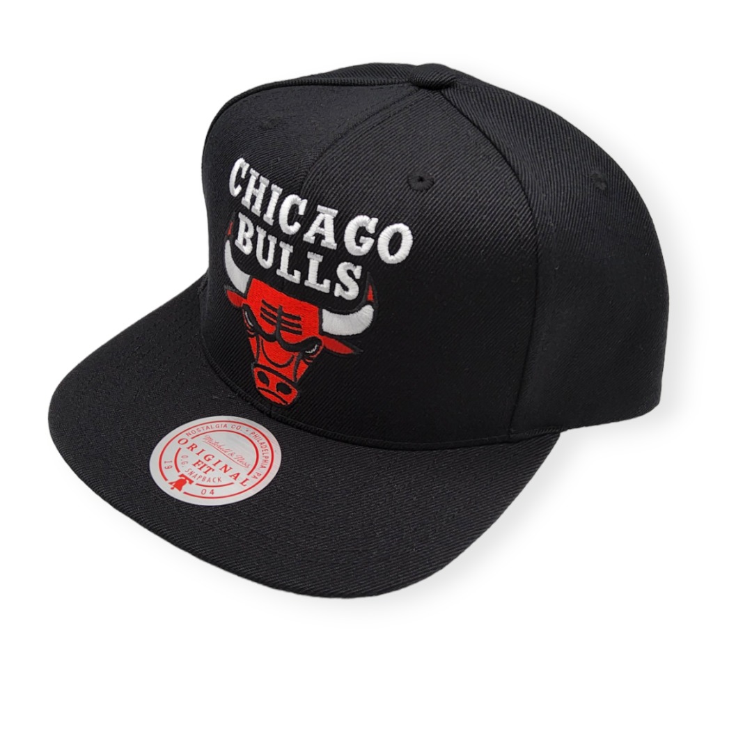Mitchell & Ness Chicago Bulls IF20267 Black Adjustable Snapback Hat Cap