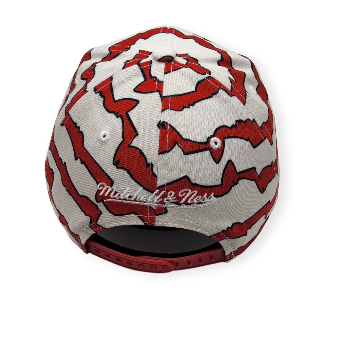 Mitchell & Ness Chicago Bulls Krookz Pro Crown White/Red Adjustable Snapback Hat Cap