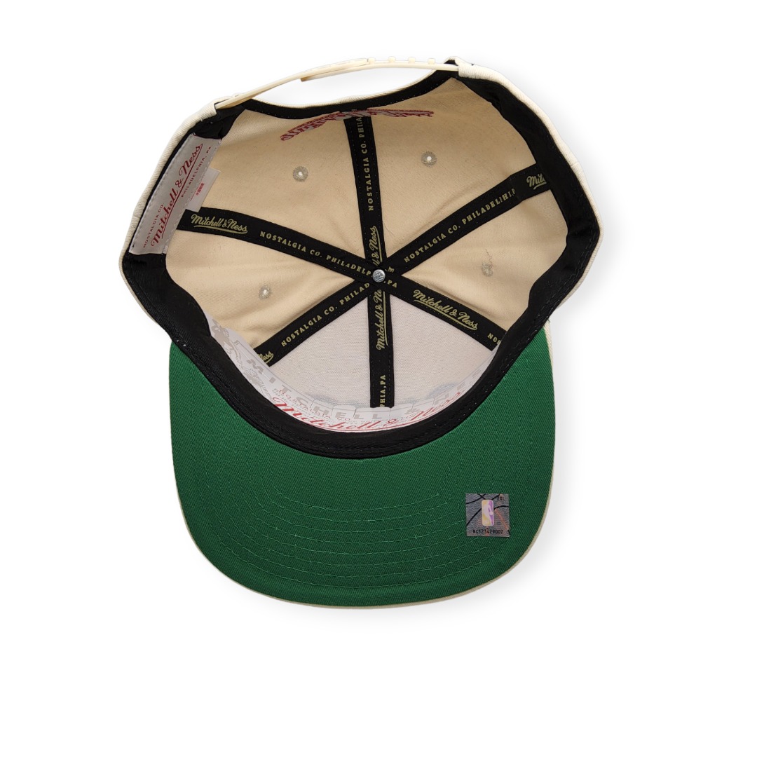 Mitchell & Ness Chicago Bulls Reframe Retro Off White Adjustable Snapback Hat Cap