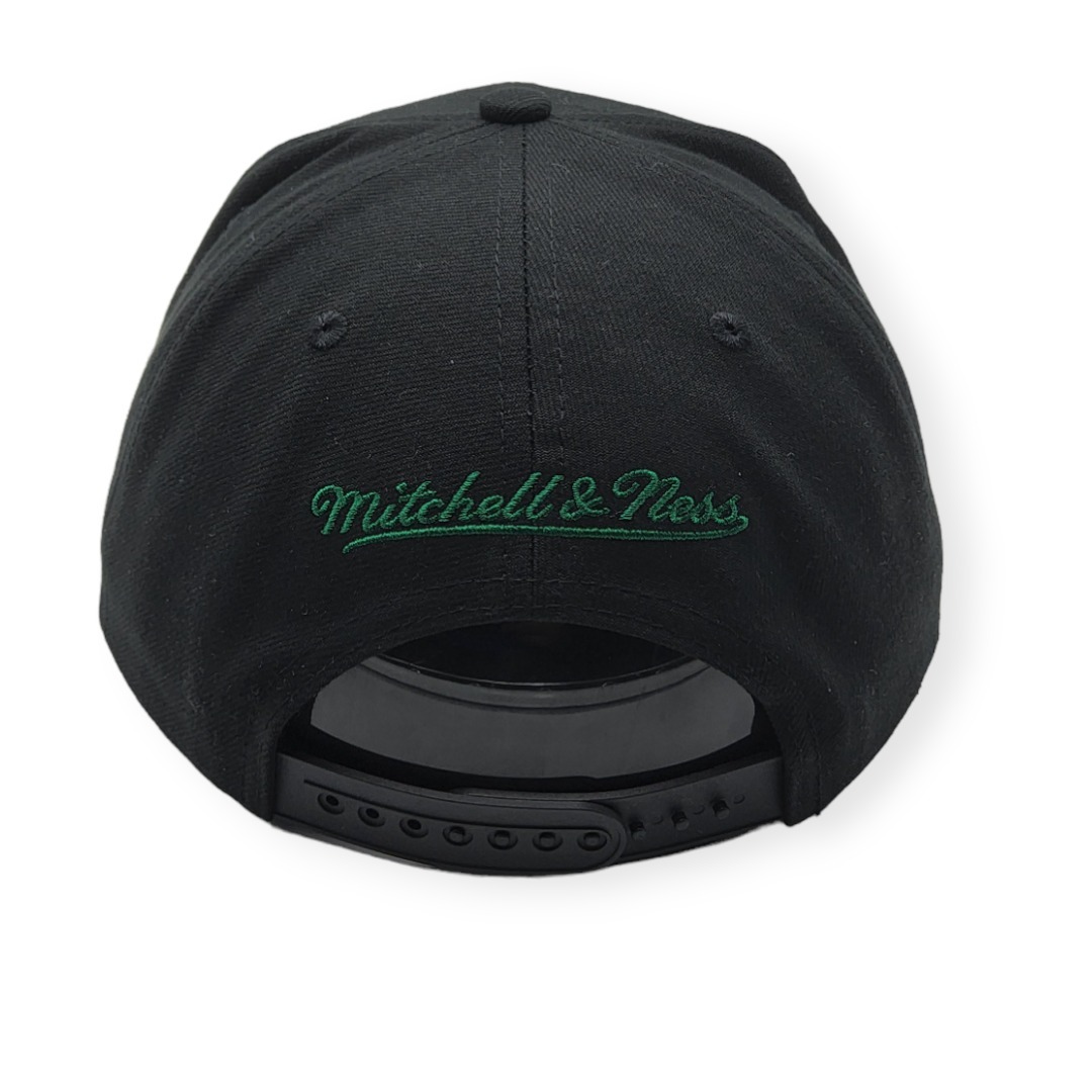 Mitchell & Ness Boston Celtics Team Vibes Black Adjustable Snapback Hat Cap