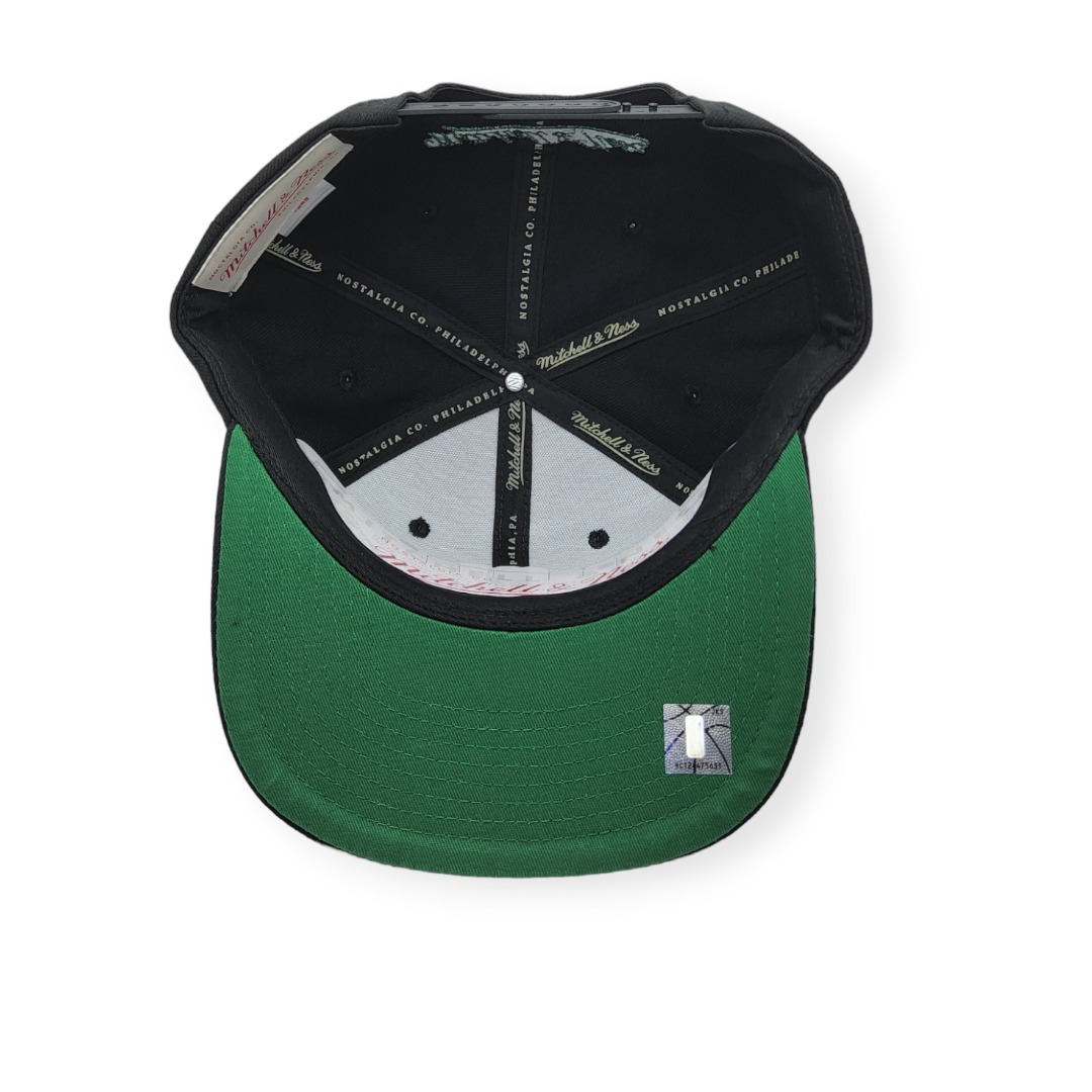 Mitchell & Ness Boston Celtics Team Vibes Black Adjustable Snapback Hat Cap