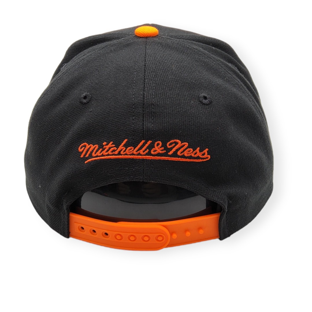 Mitchell & Ness Philadelphia Flyers Team 2 Tone 2.0 Black/Orange Adjustable Snapback Hat Cap