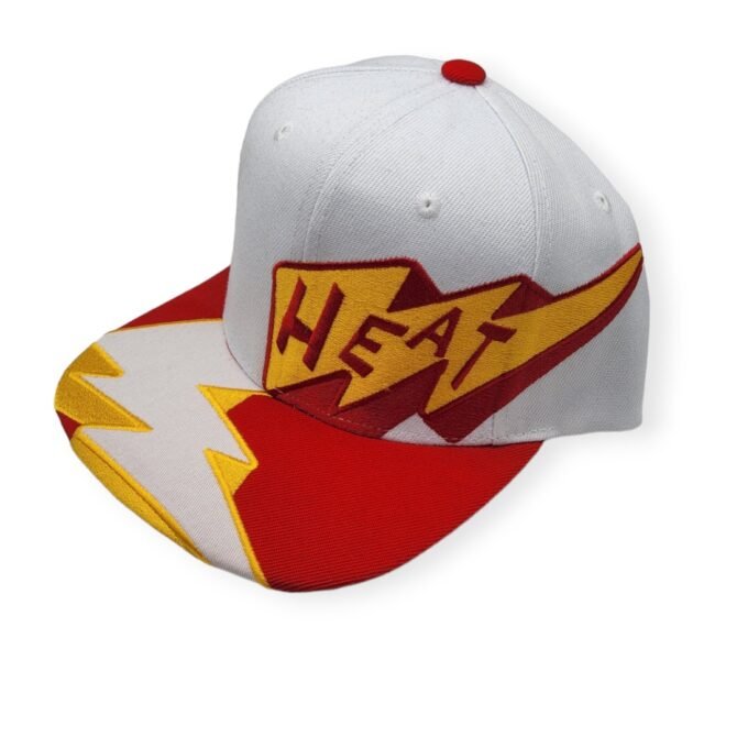 Mitchell & Ness Miami Heat Fast Times White Adjustable Snapback Hat Cap