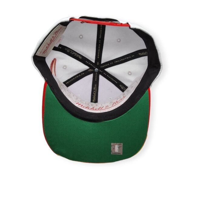 Mitchell & Ness Miami Heat Fast Times White Adjustable Snapback Hat Cap