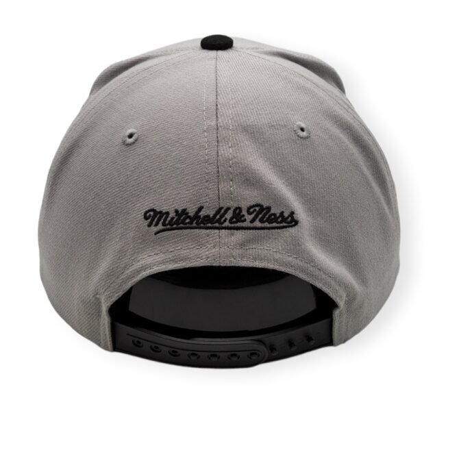 Mitchell & Ness Pittsburgh Pirates Away Cooperstown Collection 2 Tone Gray/Black Adjustable Snapback Hat Cap