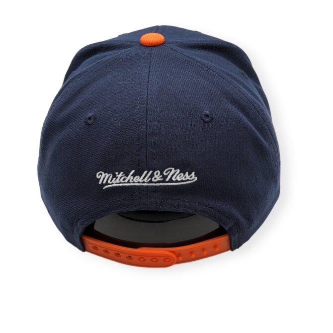 Mitchell & Ness Detroit Tigers Evergreen Coop Navy/Orange Adjustable Snapback Hat Cap