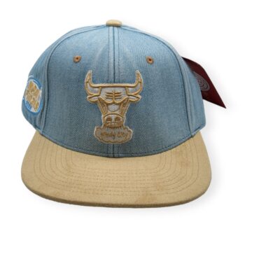 Mitchell & Ness Chicago Bulls Blue Jean Baby Hardwood Classics Adjustable Snapback Hat Cap