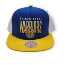Mitchell & Ness Golden State Warriors Billboard 2 Blue/Yellow Adjustable Snapback Hat Cap