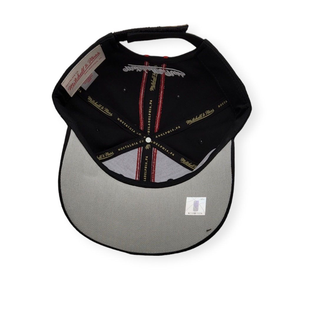 Mitchell & Ness Chicago Bulls 1998 Draft Pro Crown Black Adjustable Strapback Hat Cap