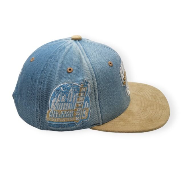 Mitchell & Ness New York Knicks Blue Jean Baby Hardwood Classics Adjustable Snapback Hat Cap