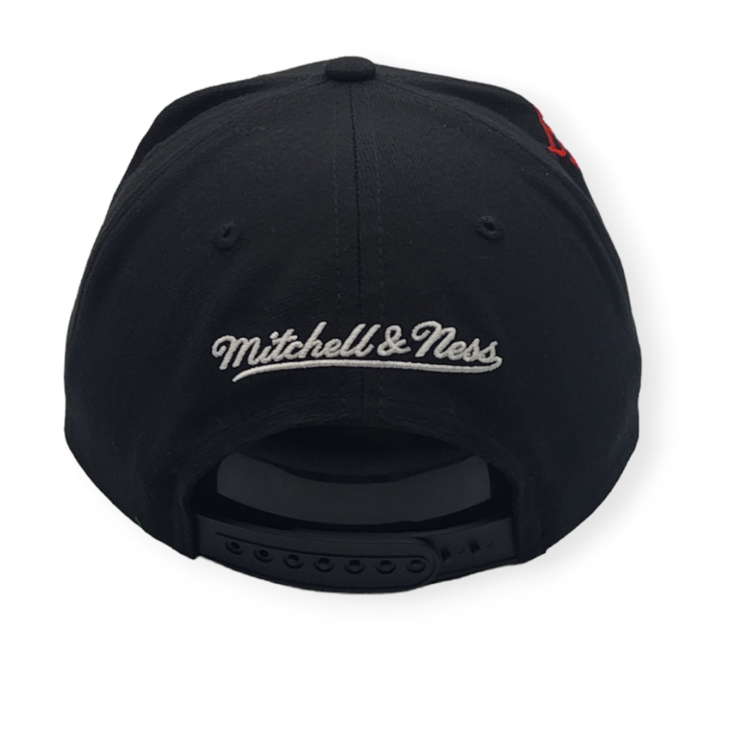 Mitchell & Ness Brooklyn Nets High Grade Black Adjustable Snapback Hat Cap