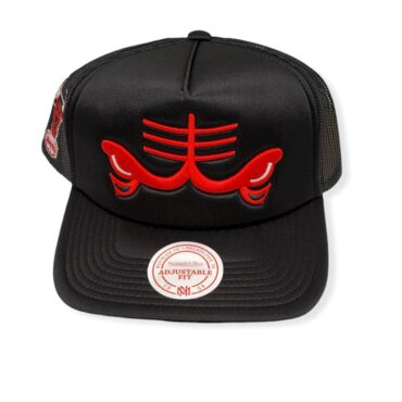 Mitchell & Ness Chicago Bulls Logo Remix Trucker Adjustable Snapback Hat Cap