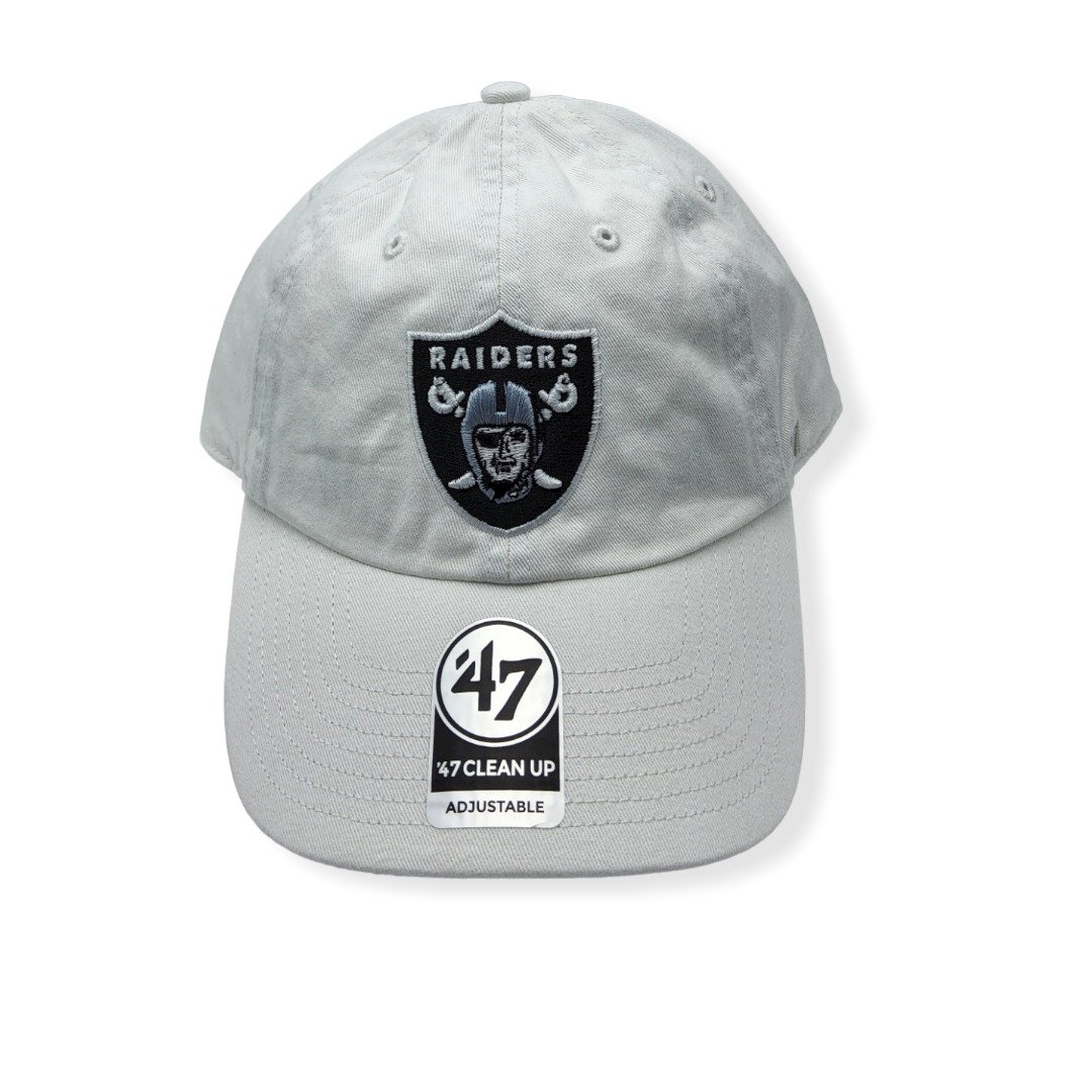 '47 Las Vegas Raiders Clean Up White Adjustable Strap Hat Cap