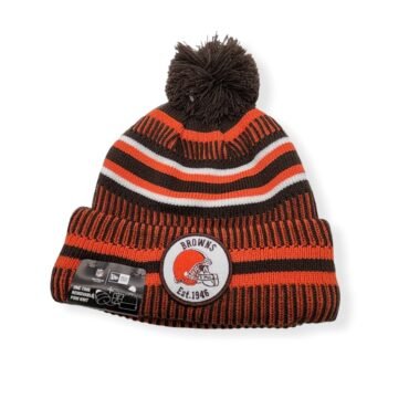 New Era Cleveland Browns Authentic 2019 Color Sideline Sport Knit Beanie Cold Weather Hat