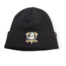 '47 Anaheim Ducks Authentic Raised Cuffed Black Knit Beanie Cold Weather Hat