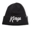 '47 Los Angeles Kings Authentic Raised Cuffed Black Knit Beanie Cold Weather Hat