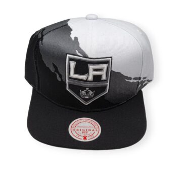 Mitchell & Ness Los Angeles Kings Paintbrush Current Logo Adjustable Snapback Hat Cap