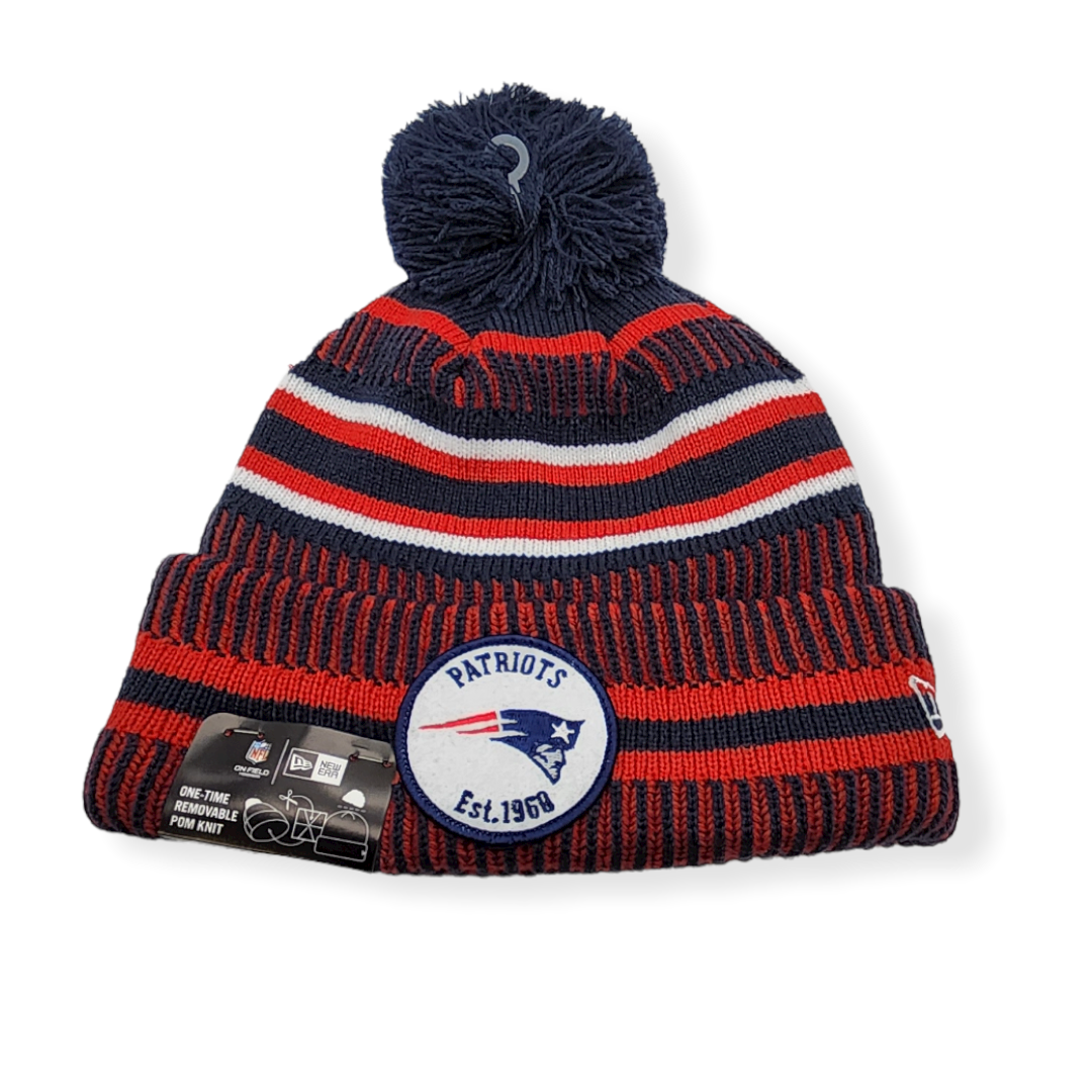 New Era New England Patriots Authentic 2019 Color Sideline Sport Knit Beanie Cold Weather Hat