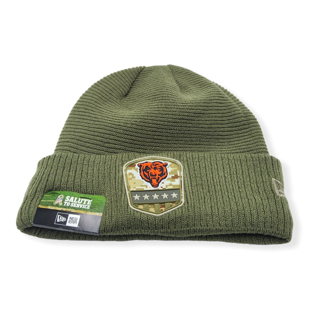 New Era Chicago Bears Authentic 2019 Salute To Service Sport Knit Beanie Cold Weather Hat
