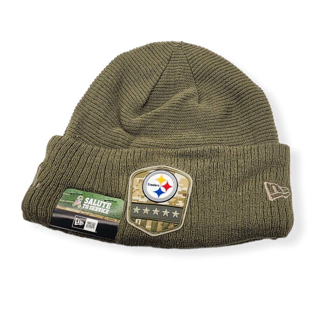 New Era Pittsburgh Steelers Authentic 2019 Salute To Service Sport Knit Beanie Cold Weather Hat