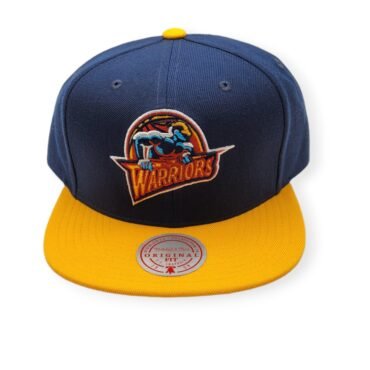 Mitchell & Ness Golden State Warriors Team 2 Tone 2.0 Navy/Gold Adjustable Snapback Hat Cap
