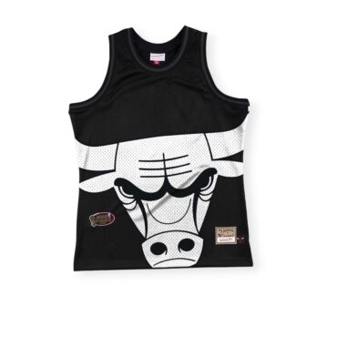 Mitchell & Ness Chicago Bulls Big Face 3.0 Hardwood Classics Black Fashion Tank Size L