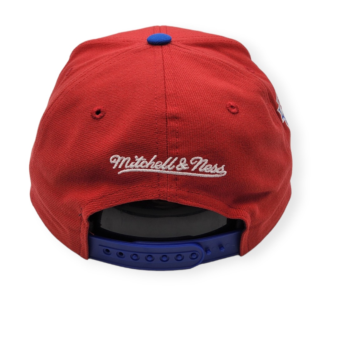 Mitchell & Ness St. Louis Cardinals Hometown Coop Red/Blue Adjustable Snapback Hat Cap