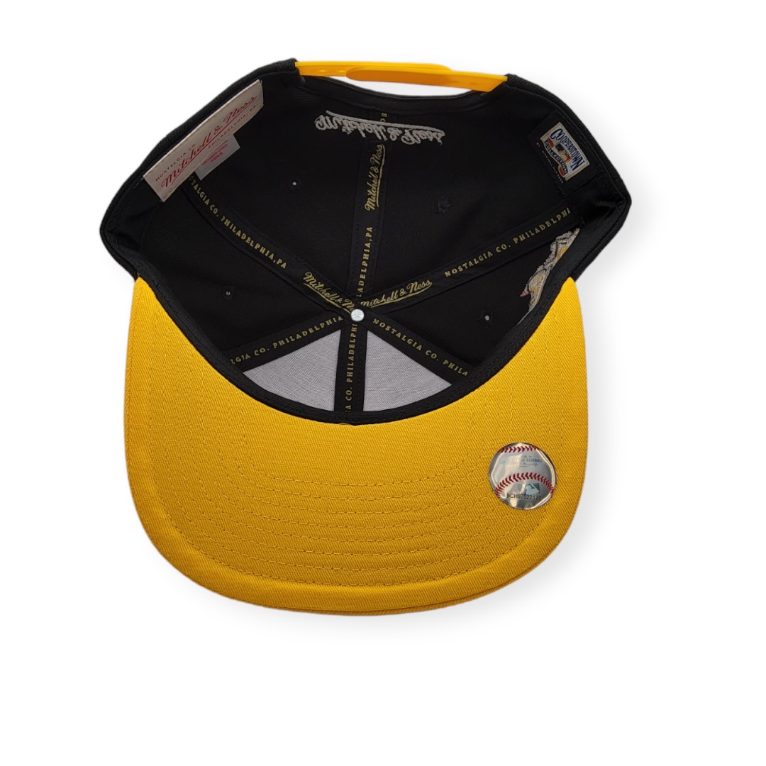 Mitchell & Ness Baltimore Orioles Hometown Coop Black/Yellow Adjustable Snapback Hat Cap