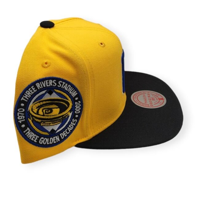 Mitchell & Ness Pittsburgh Pirates Hometown Coop Yellow/Black Adjustable Snapback Hat Cap