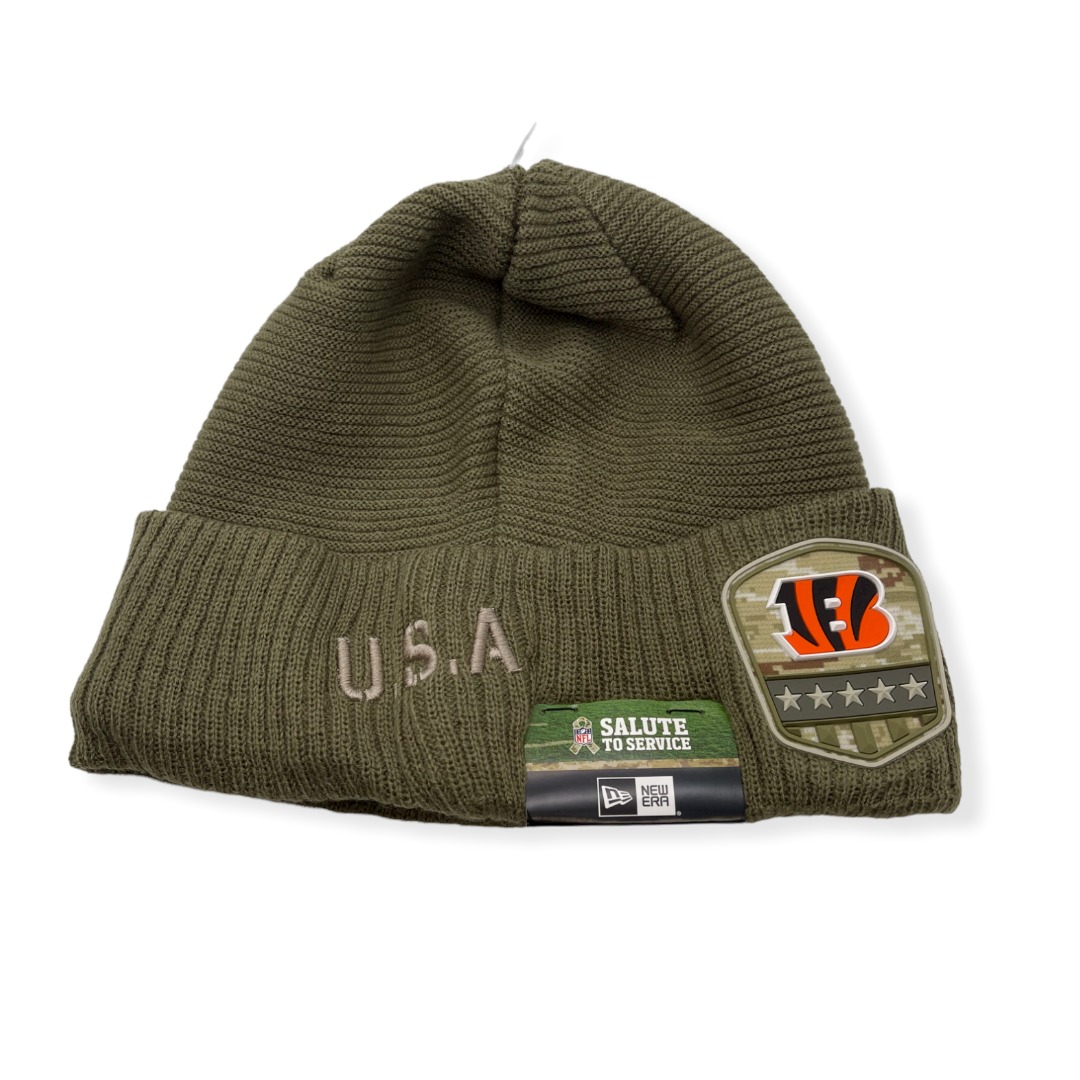 New Era Cincinnati Bengals Authentic 2019 Salute to Service Sport Knit Beanie Cold Weather Hat